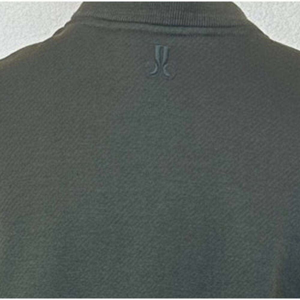 La Double J Olive Sweatshirt Midi Dress XL Silk Skirt Oversized Designer $900 - Picture 9 of 13